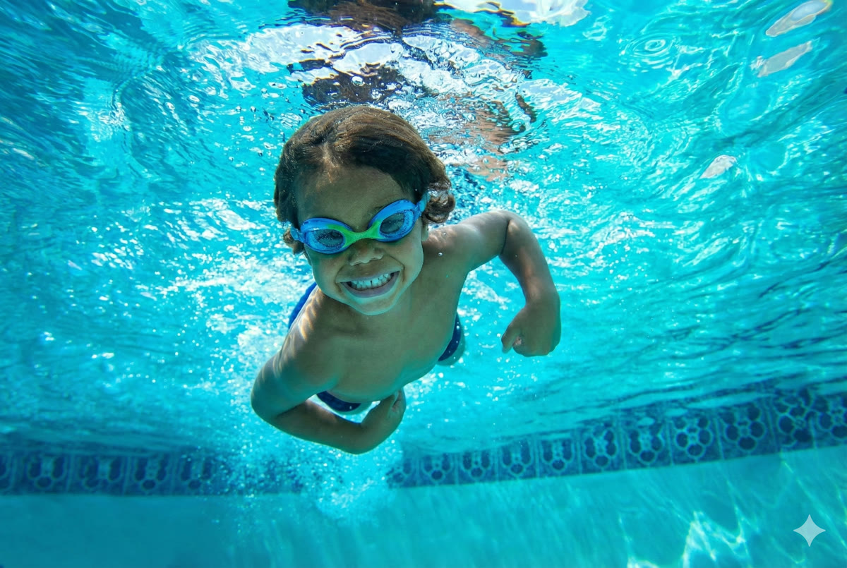More than swim lessons. Water Wings builds confidence.